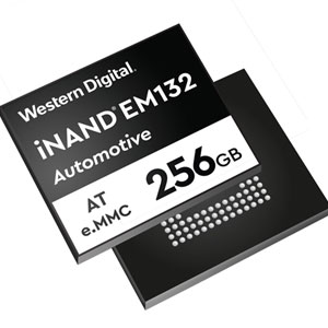 웨스턴디지털, 256GB 오토모티브용 e.MMC 임베디드 플래시 드라이브 공개